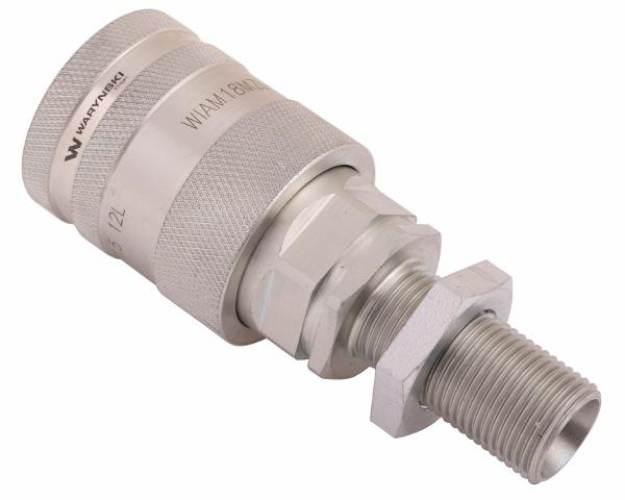 Szybkozłącze hydrauliczne gniazdo long z eliminatorem ciśnienia M18x1.5 gwi