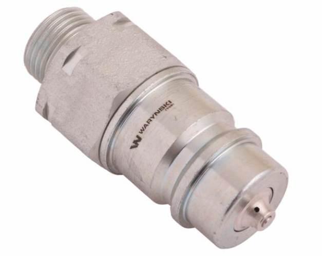 Szybkozłącze hydrauliczne wtyczka z eliminatorem ciśnienia M18x1.5 gwint ze - zdjęcie 2