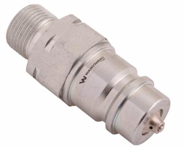 Szybkozłącze hydrauliczne wtyczka z eliminatorem ciśnienia M20x1.5 gwint ze - zdjęcie 2