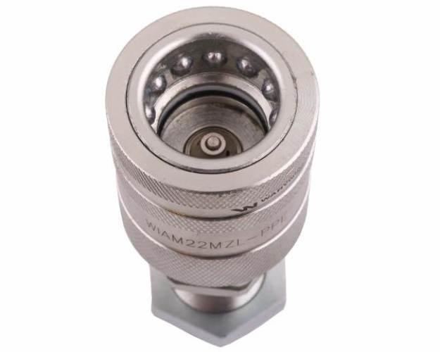 Szybkozłącze hydrauliczne gniazdo long z eliminatorem ciśnienia M22x1.5 gwi - zdjęcie 3