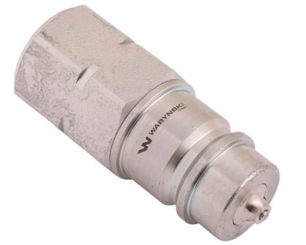 Szybkozłącze hydrauliczne wtyczka z eliminatorem ciśnienia M22x1.5 gwint we - zdjęcie 2