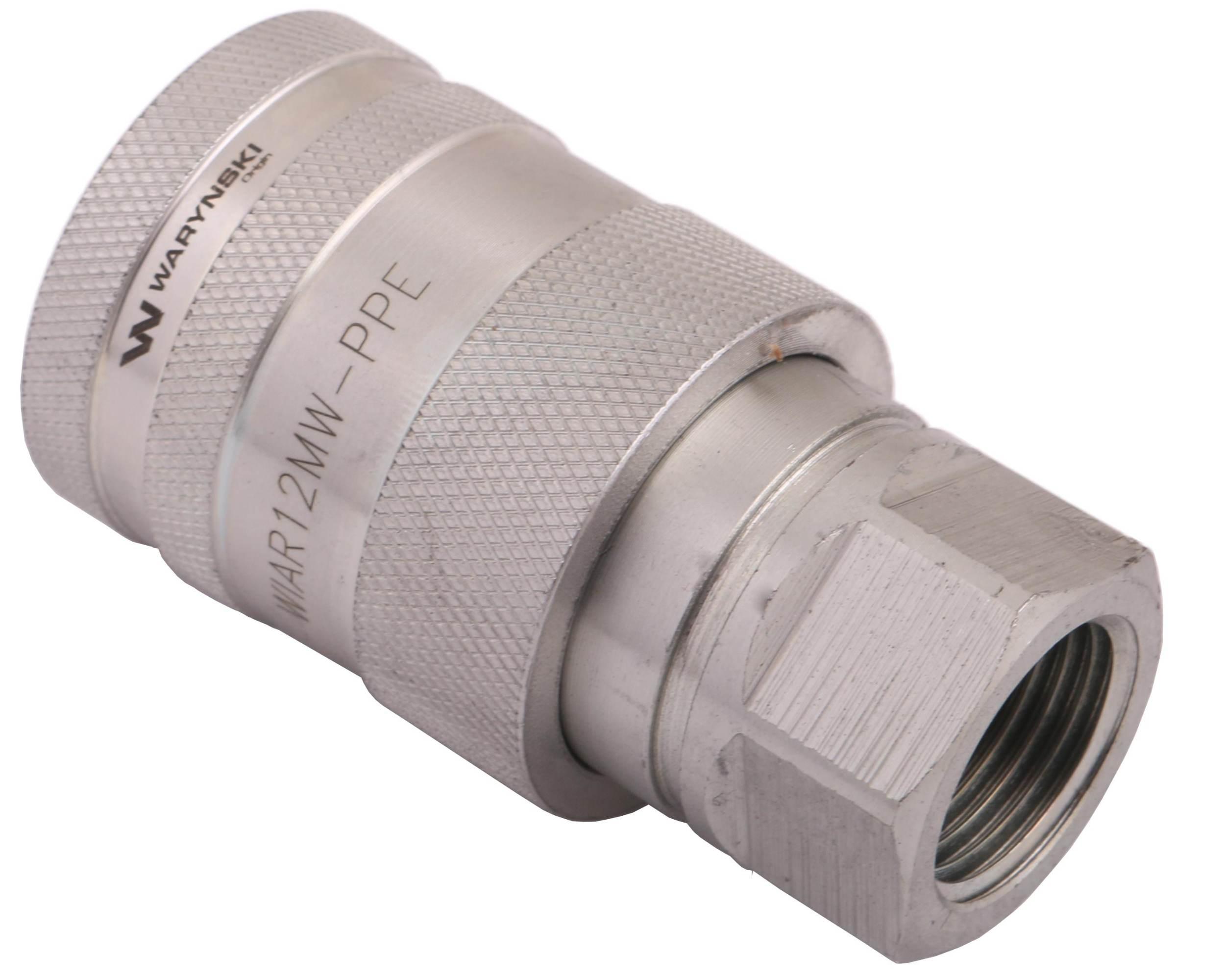 Szybkozłącze hydrauliczne gniazdo z eliminatorem ciśnienia G1/2"BSP gwint w - zdjęcie 2
