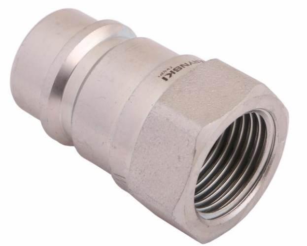 Szybkozłącze hydrauliczne wtyczka z eliminatorem ciśnienia G1/2"BSP gwint w - zdjęcie 3