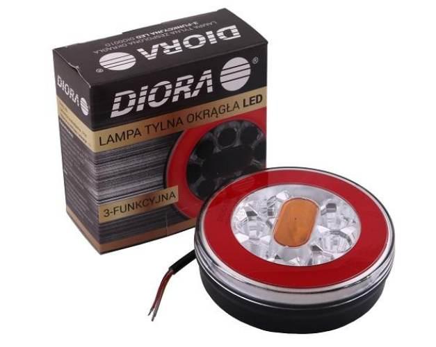 Lampa tylna zespolona okrągła 3-funkcyjna DIO001 LED DIORA DIO001D