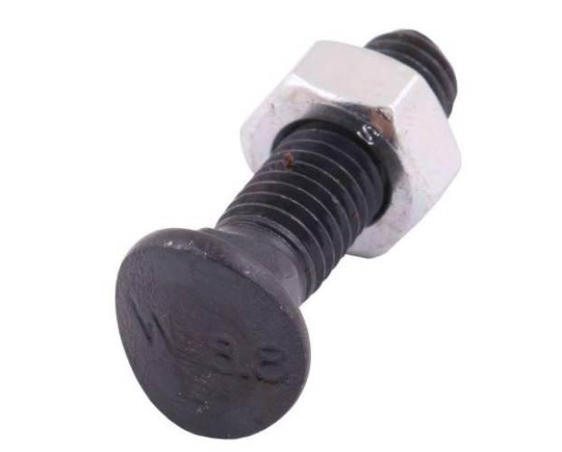 Śruba kpl. redliczkowa półokrągła M8x33 mm kl. 8.8 Waryński 25szt - zdjęcie 2