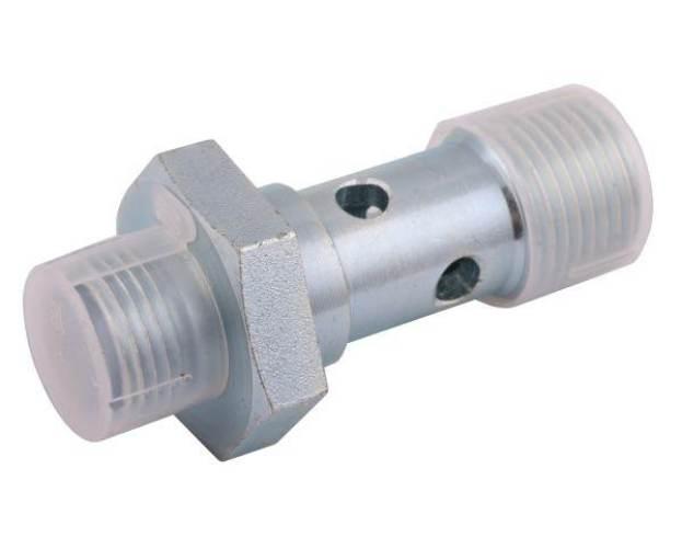 Śruba przelewowa mocująca 1/2"BSP x M18x1.5 (12L) (do zaworów krzyżowych. V