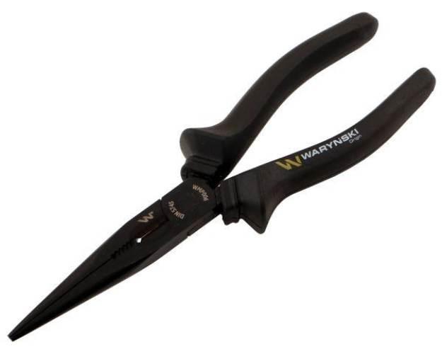 Szczypce wydłużone proste 200 mm Waryński WMP006