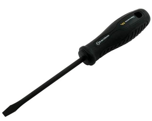 Wkrętak płaski 6 x 125 mm. stal SVCM. Waryński WMW007