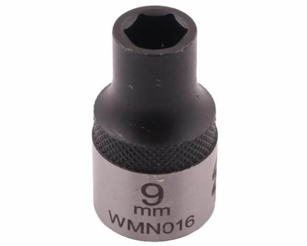 Nasadka sześciokątna 1/2". 9 mm. CrV50BV30. DIN 3124. Waryński WMN016 - zdjęcie 3