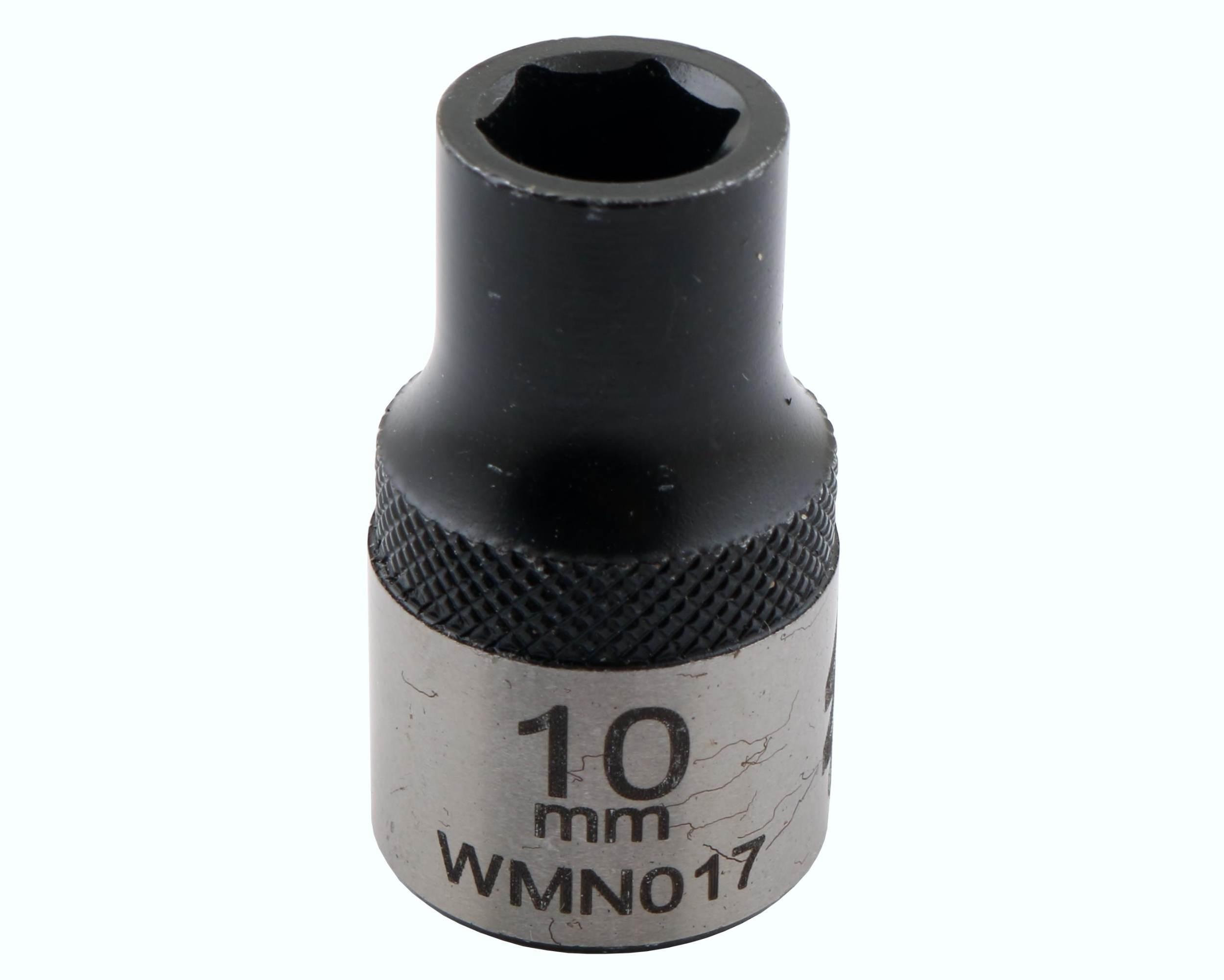 Nasadka sześciokątna 1/2". 10 mm. CrV50BV30. DIN 3124. Waryński WMN017