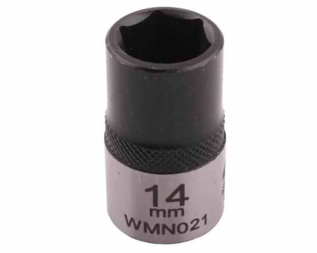 Nasadka sześciokątna 1/2". 14 mm. CrV50BV30. DIN 3124. Waryński WMN021 - zdjęcie 3