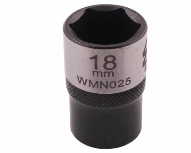 Nasadka sześciokątna 1/2". 18 mm. CrV50BV30. DIN 3124. Waryński WMN025 - zdjęcie 3