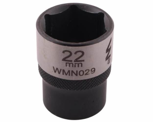 Nasadka sześciokątna 1/2". 22 mm. CrV50BV30. DIN 3124. Waryński WMN029 - zdjęcie 3
