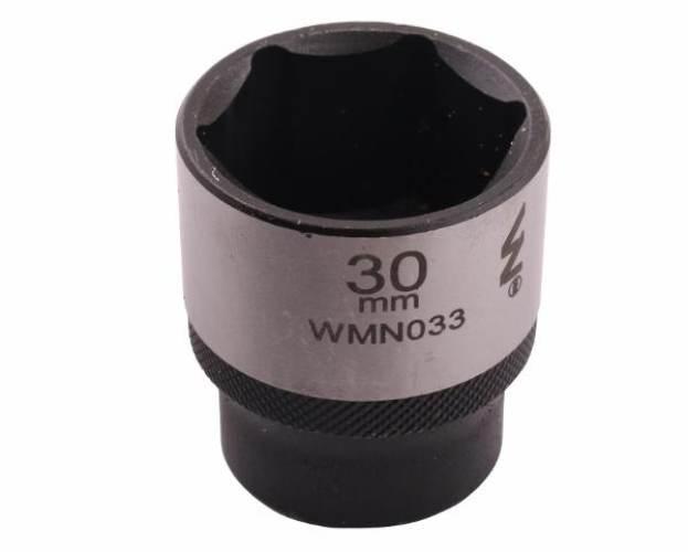 Nasadka sześciokątna 1/2". 30 mm. CrV50BV30. DIN 3124. Waryński WMN033