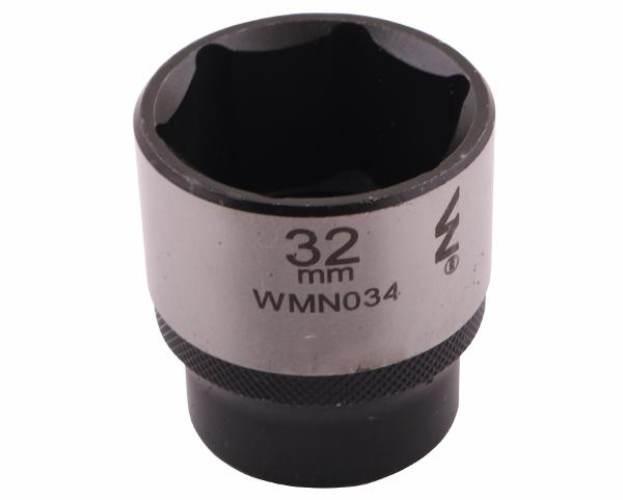 Nasadka sześciokątna 1/2". 32 mm. CrV50BV30. DIN 3124. Waryński WMN034 - zdjęcie 3
