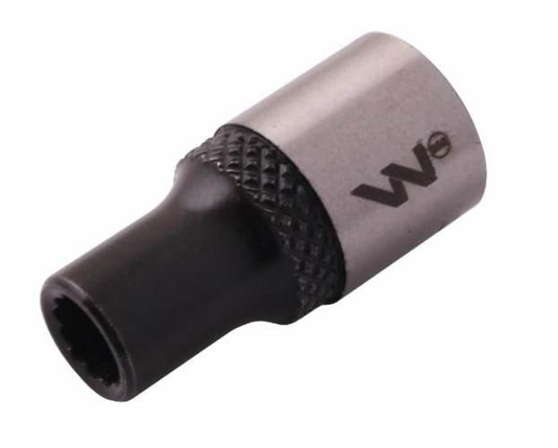 Nasadka dwunastokątna 3/8". 6 mm. CrV50BV30. DIN 3124. Waryński WMN069 - zdjęcie 2