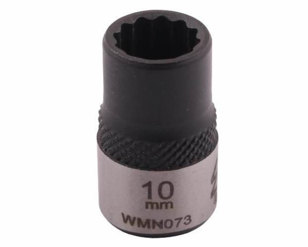 Nasadka dwunastokątna 3/8". 10 mm. CrV50BV30. DIN 3124. Waryński WMN073 - zdjęcie 3