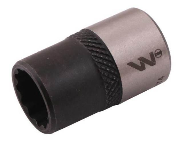 Nasadka dwunastokątna 3/8". 11 mm. CrV50BV30. DIN 3124. Waryński WMN074 - zdjęcie 2