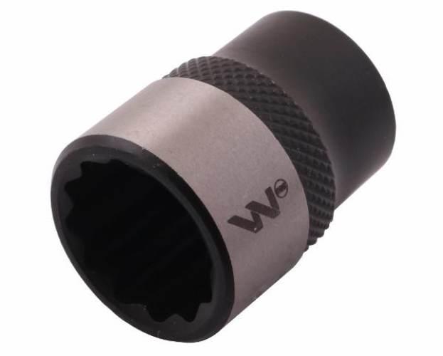 Nasadka dwunastokątna 3/8". 15 mm. CrV50BV30. DIN 3124. Waryński WMN078