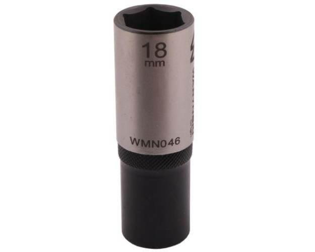 Nasadka sześciokątna 1/2". 18 mm. długa. CrV50BV30. DIN 3124. Waryński - zdjęcie 3