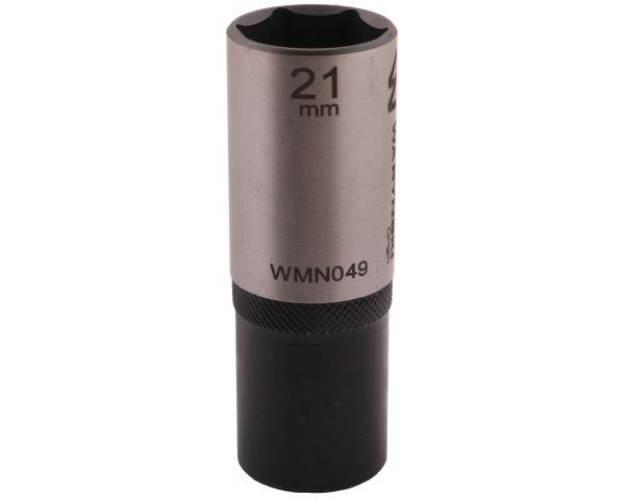 Nasadka sześciokątna 1/2". 21 mm. długa. CrV50BV30. DIN 3124. Waryński - zdjęcie 3