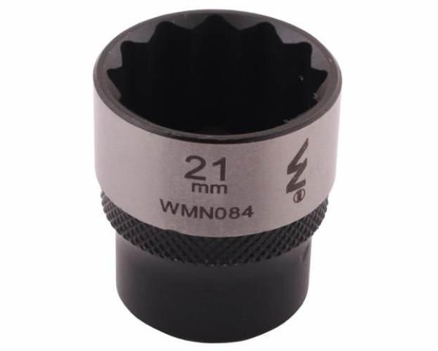 Nasadka dwunastokątna 3/8". 21 mm. CrV50BV30. DIN 3124. Waryński WMN084 - zdjęcie 3