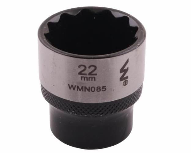 Nasadka dwunastokątna 3/8". 22 mm. CrV50BV30. DIN 3124. Waryński WMN085 - zdjęcie 3