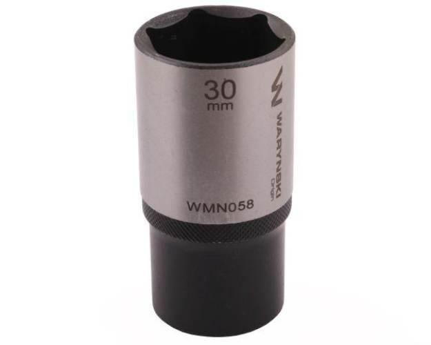 Nasadka sześciokątna 1/2". 30 mm. długa. CrV50BV30. DIN 3124. Waryński - zdjęcie 3