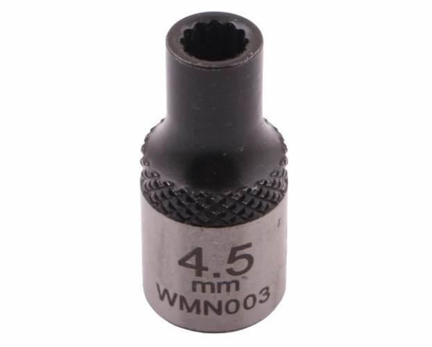 Nasadka dwunastokątna 1/4". 4.5 mm. CrV50BV30. DIN 3124. Waryński WMN003 - zdjęcie 3