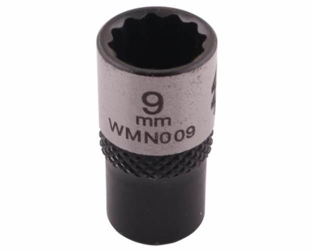 Nasadka dwunastokątna 1/4". 9 mm. CrV50BV30. DIN 3124. Waryński WMN009 - zdjęcie 3