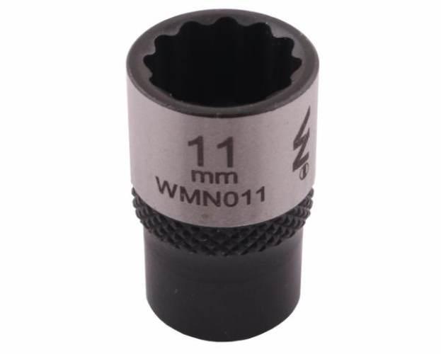 Nasadka dwunastokątna 1/4". 11 mm. CrV50BV30. DIN 3124. Waryński WMN011