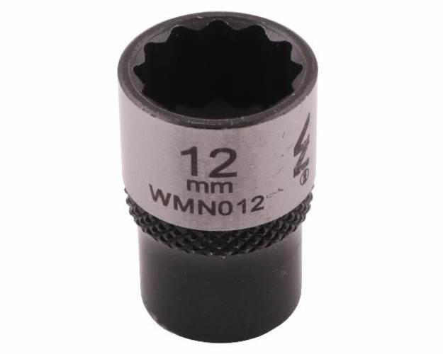 Nasadka dwunastokątna 1/4". 12 mm. CrV50BV30. DIN 3124. Waryński WMN012 - zdjęcie 3