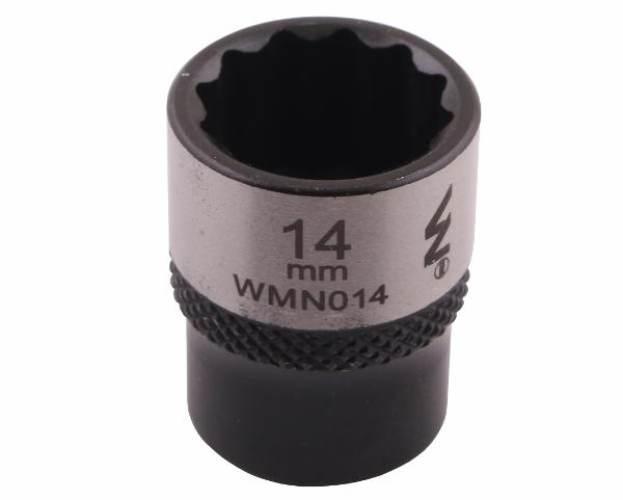 Nasadka dwunastokątna 1/4". 14 mm. CrV50BV30. DIN 3124. Waryński WMN014
