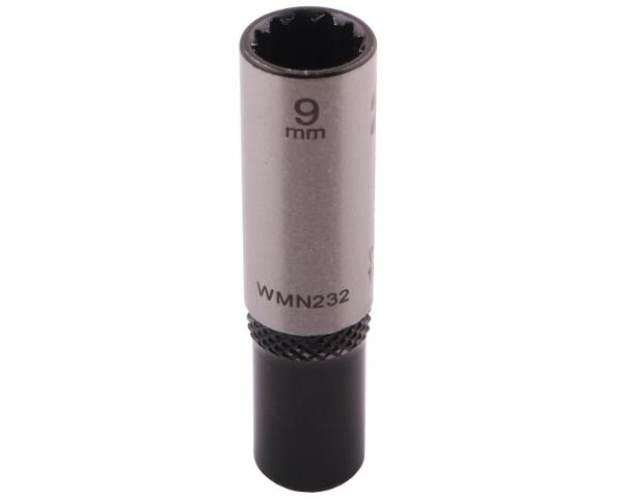 Nasadka dwunastokątna 1/4". 9 mm. długa. CrV50BV30. DIN 3124. Waryński - zdjęcie 3