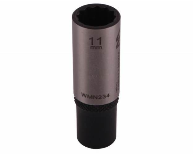 Nasadka dwunastokątna 1/4". 11 mm. długa. CrV50BV30. DIN 3124. Waryński - zdjęcie 3