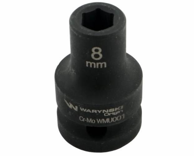 Nasadka udarowa sześciokątna 1/2". 8 mm. CrMo. DIN 3129. Waryński WMU001 - zdjęcie 4