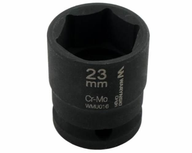 Nasadka udarowa sześciokątna 1/2". 23 mm. CrMo. DIN 3129. Waryński WMU016 - zdjęcie 4