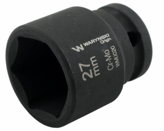Nasadka udarowa sześciokątna 1/2". 27 mm. CrMo. DIN 3129. Waryński WMU020
