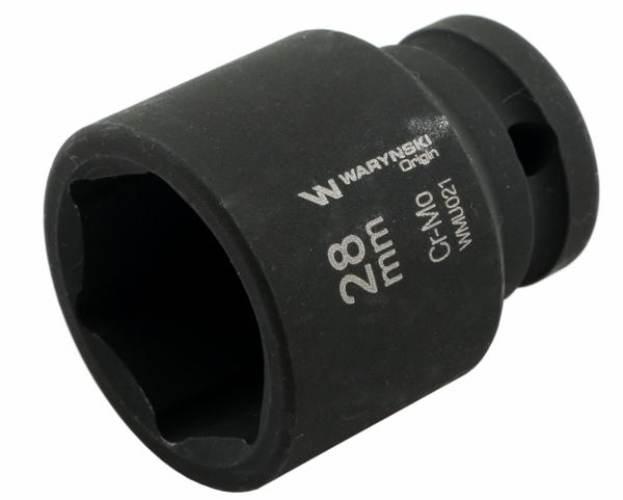 Nasadka udarowa sześciokątna 1/2". 28 mm. CrMo. DIN 3129. Waryński WMU021 - zdjęcie 2