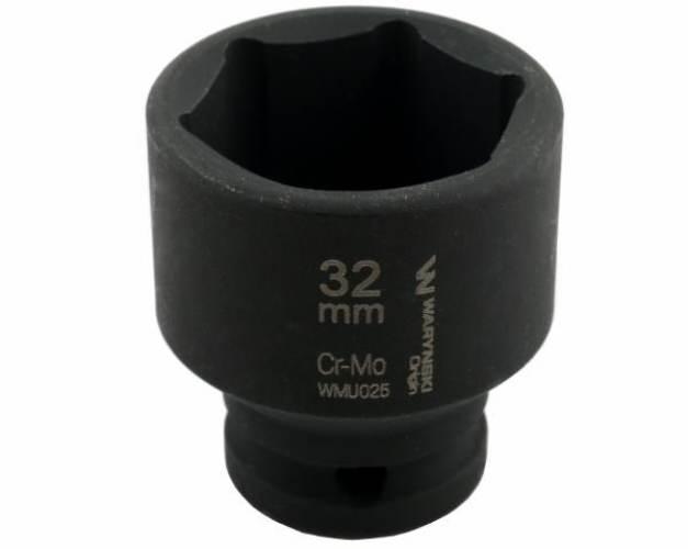 Nasadka udarowa sześciokątna 1/2". 32 mm. CrMo. DIN 3129. Waryński WMU025 - zdjęcie 4