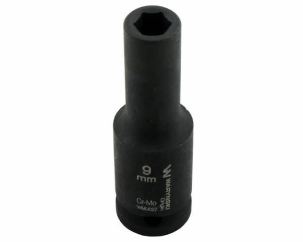 Nasadka udarowa sześciokątna długa 1/2". 9 mm. CrMo. DIN 3129. Waryński - zdjęcie 4