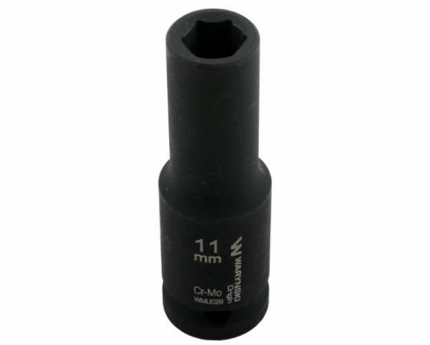 Nasadka udarowa sześciokątna długa 1/2". 11 mm. CrMo. DIN 3129. Waryński - zdjęcie 4
