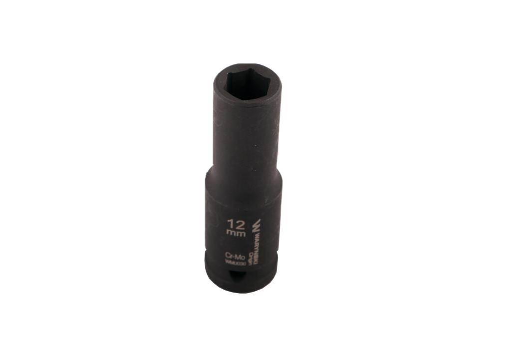 Nasadka udarowa sześciokątna długa 1/2". 12 mm. CrMo. DIN 3129. Waryński - zdjęcie 2