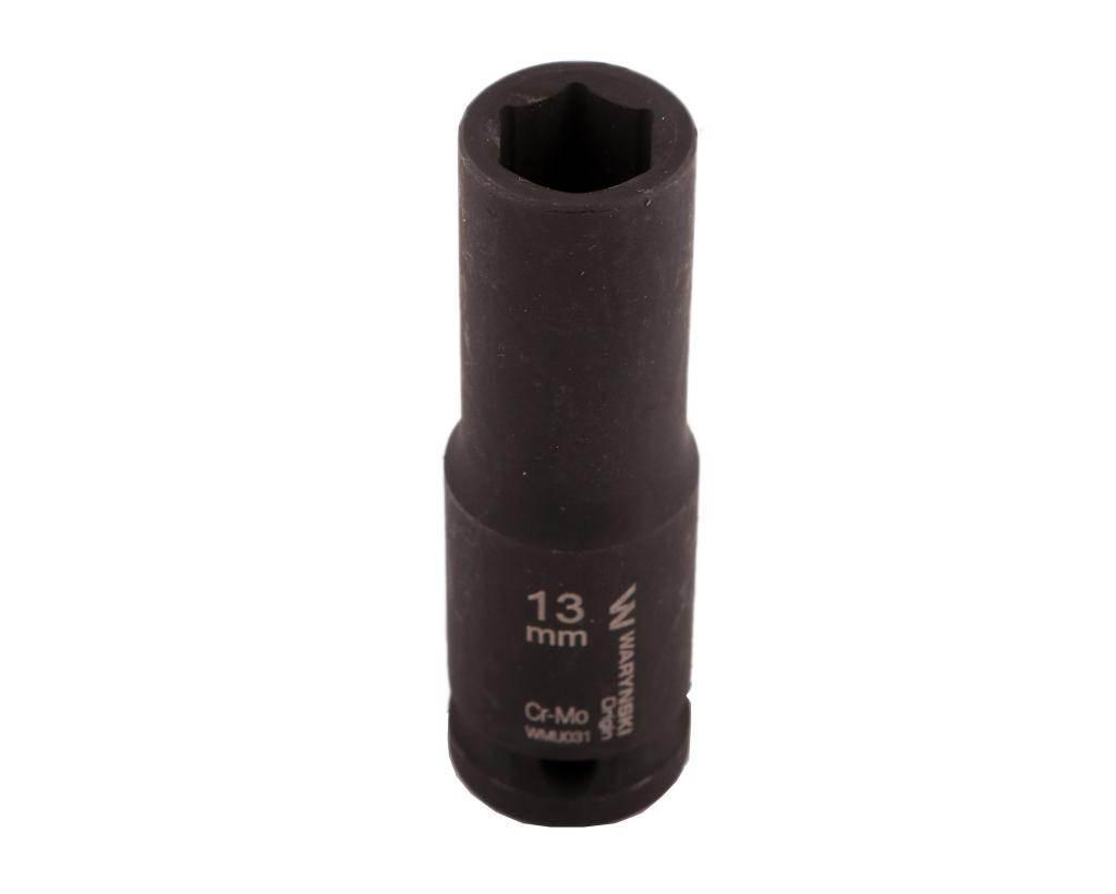 Nasadka udarowa sześciokątna długa 1/2". 13 mm. CrMo. DIN 3129. Waryński - zdjęcie 2