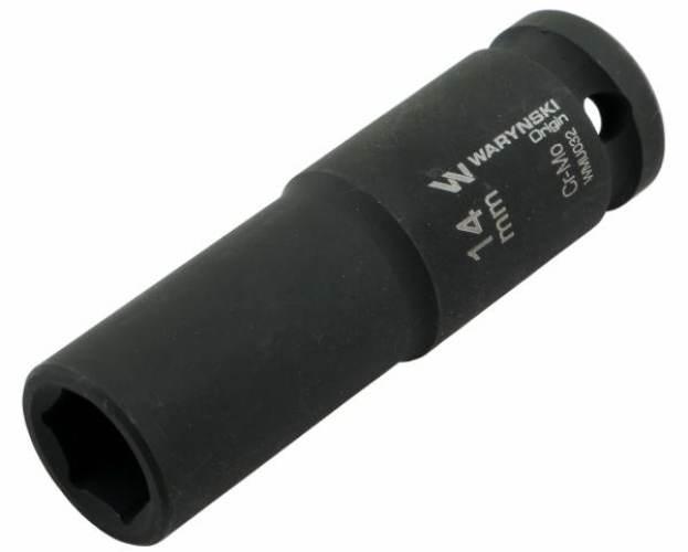 Nasadka udarowa sześciokątna długa 1/2". 14 mm. CrMo. DIN 3129. Waryński - zdjęcie 2