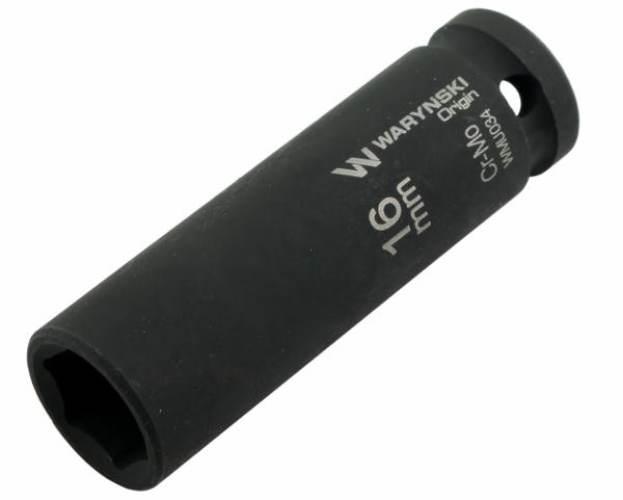 Nasadka udarowa sześciokątna długa 1/2". 16 mm. CrMo. DIN 3129. Waryński - zdjęcie 2