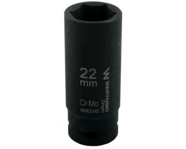 Nasadka udarowa sześciokątna długa 1/2". 22 mm. CrMo. DIN 3129. Waryński - zdjęcie 4