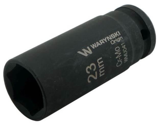 Nasadka udarowa sześciokątna długa 1/2". 23 mm. CrMo. DIN 3129. Waryński - zdjęcie 2