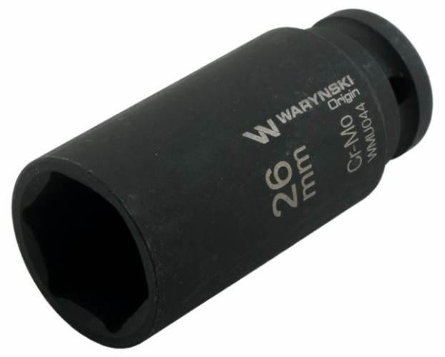 Nasadka udarowa sześciokątna długa 1/2". 26 mm. CrMo. DIN 3129. Waryński - zdjęcie 2