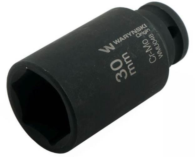 Nasadka udarowa sześciokątna długa 1/2". 30 mm. CrMo. DIN 3129. Waryński - zdjęcie 2